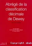 Abrégé de la classification décimale de Dewey